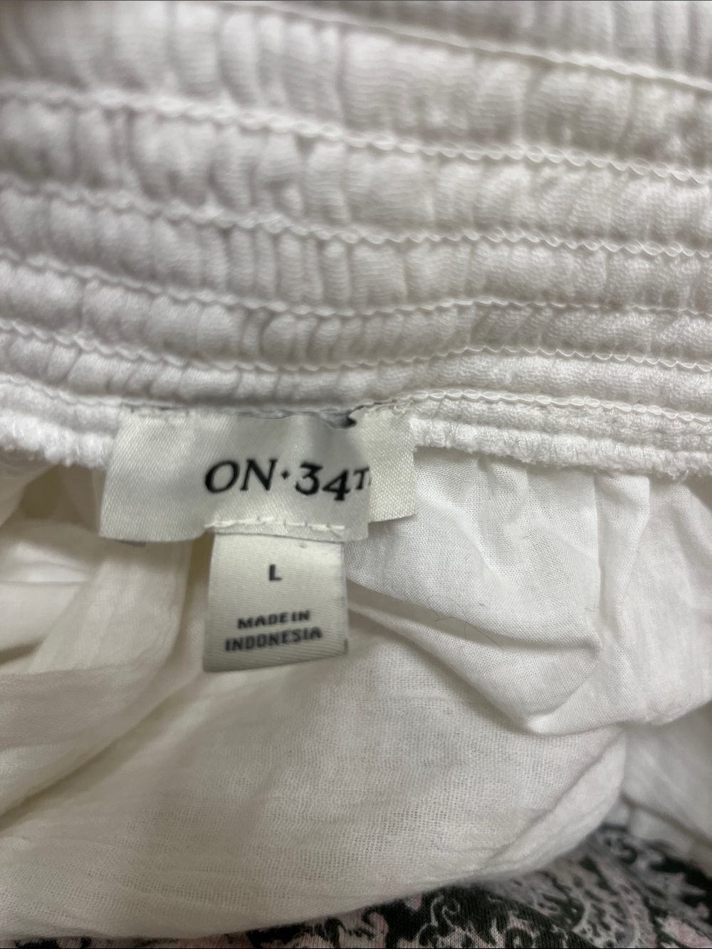 Anthropologie Inspired by ON 34Th Women's White Maxi Skirt Size Large NWOT Boho - Picture 11 of 11